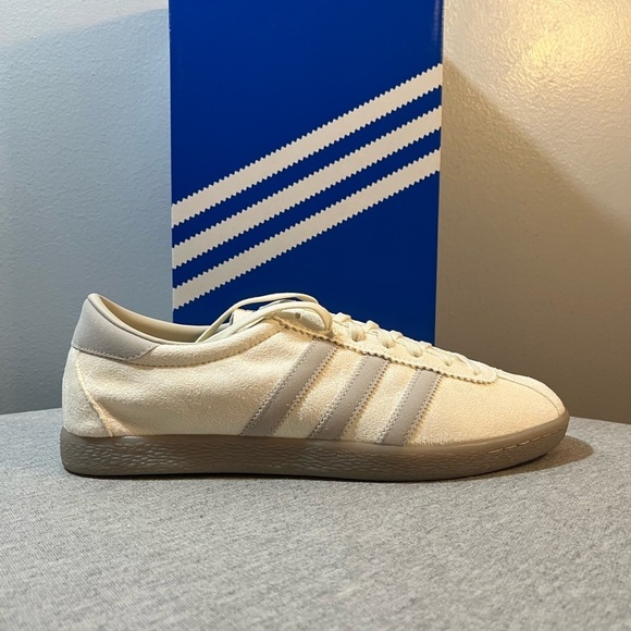 adidas Other - Adidas Tobacco Gruen Cream Bliss White Suede Sneakers Men's Size 10 GX6940​​​
